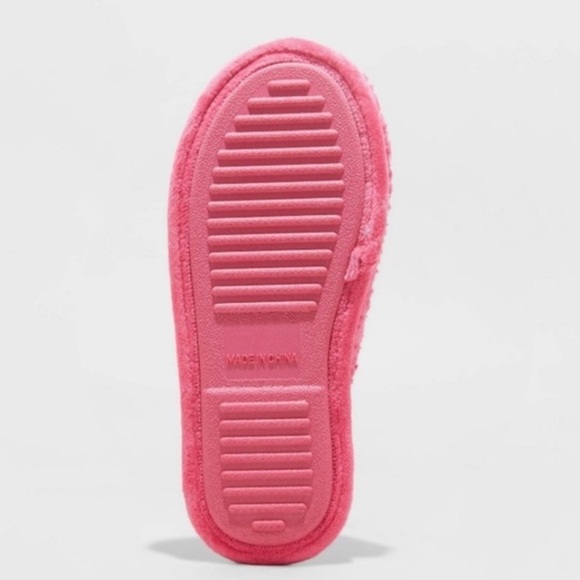 Wondershop Pink Oh What Fun Christmas Holiday Slippers - Picture 4 of 8